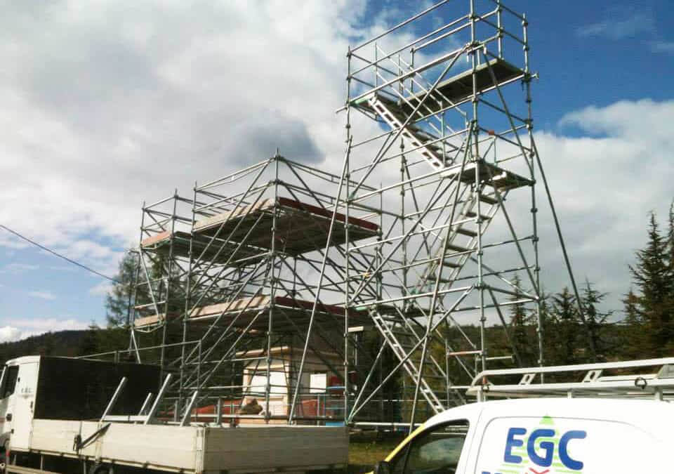 Installation d’une plateforme d’accès en hauteur